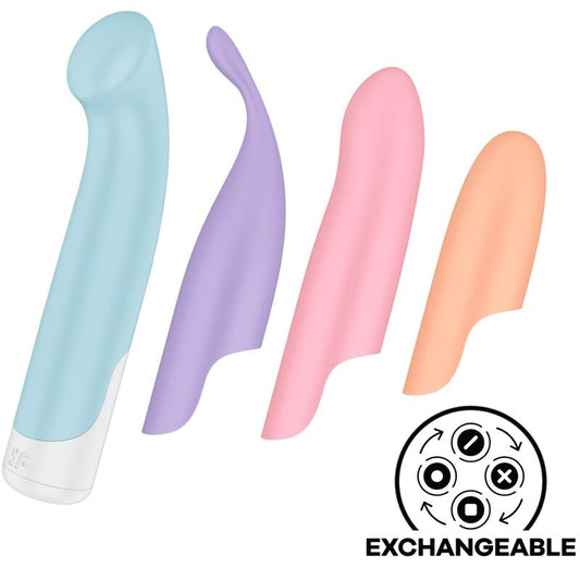 Vibrador Satisfyer G-Spot Wave 4 cinza escuro com tecnologia de ondas robóticas e 12 programas de vibração para estimulação do ponto G.