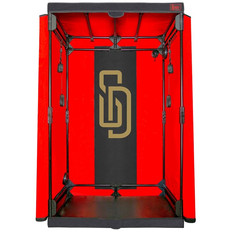 SECRET DOME Cabine Cúpula BDSM em preto e vermelho para submissão e controle consensual.