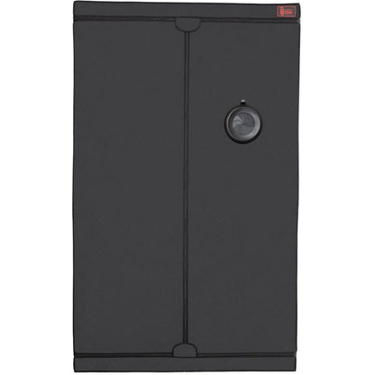 SECRET DOME Cabine Cúpula BDSM em preto e vermelho para submissão e controle consensual.