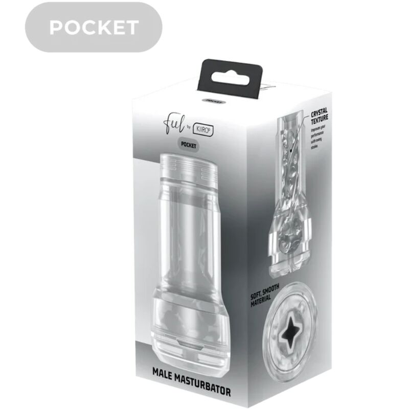 KIIROO - MASTURBADOR DE BOLSILLO FEEL CRYSTAL DE KIIROO TRANSPARENTE