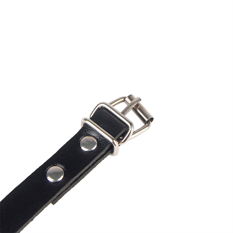 SUBBLIME Algemas com Cinto de Bondage Preto Tamanho Único, para exploração BDSM.