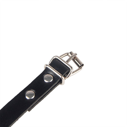 SUBBLIME Algemas com Cinto de Bondage Preto Tamanho Único, para exploração BDSM.
