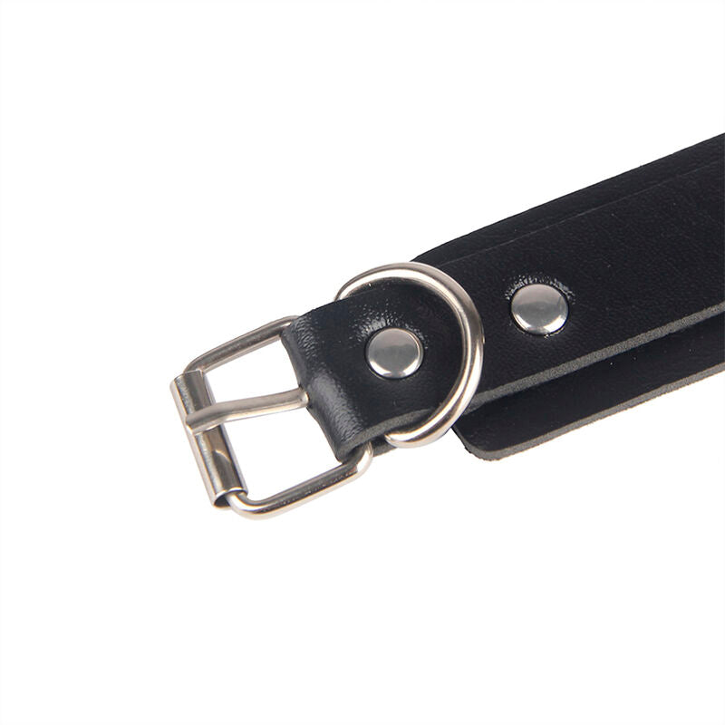 SUBBLIME Algemas com Cinto de Bondage Preto Tamanho Único, para exploração BDSM.