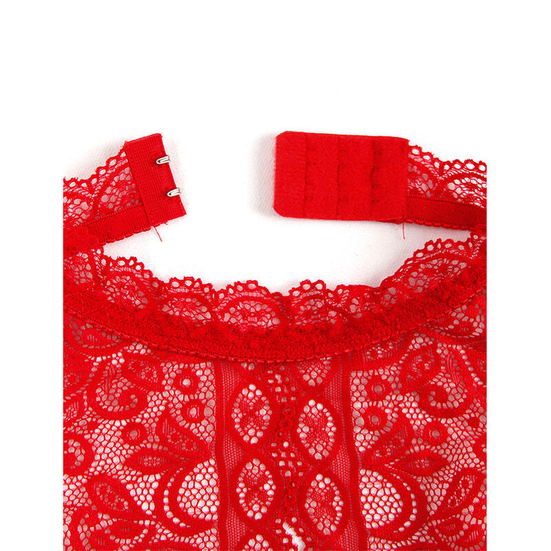 Body Open Cup SUBBLIME Vermelho L/XL para lingerie sensual