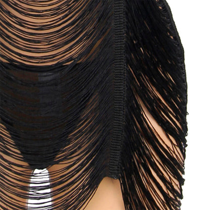 Conjunto de lingerie SUBBLIME Vestido de Alças e Tanga Preto S/M