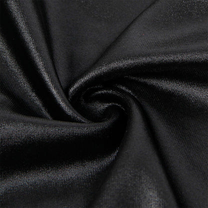 Vestido Bondage de Couro Preto S/M da Subblime, exibindo design elegante e detalhes de bondage.
