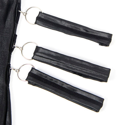 Close-up do Corpo Bondage SUBBLIME de Couro Preto L/XL, detalhando o design e material.