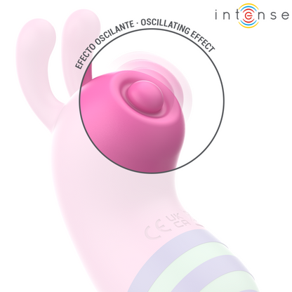 INTENSE Willie Estimulador Clitoriano Pulsante com Design de Abelha Rosa e Verde