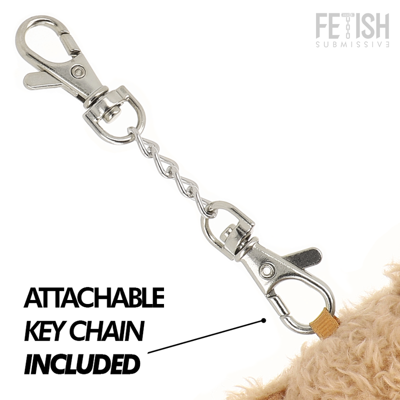 Urso de pelúcia BDSM Bongo da FETISH SUBMISSIVE com arreio de argola e acessórios.
