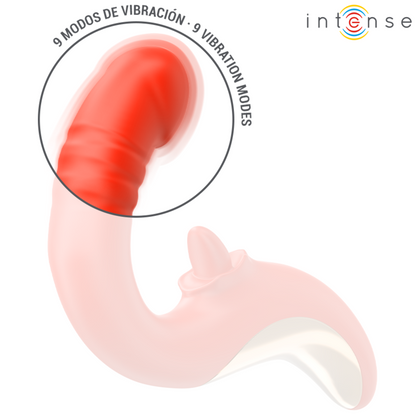 Vibrador e Estimulador INTENSE Paulina em formato U para prazer clitoriano e ponto G.