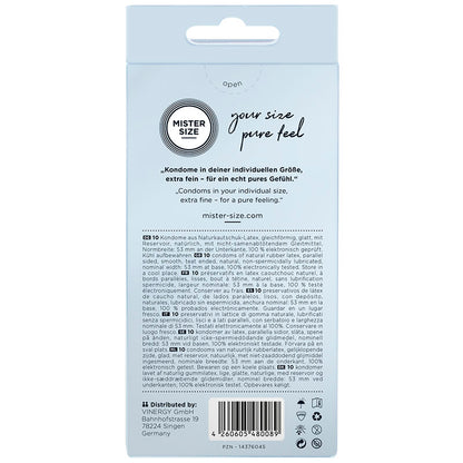 Preservativo Talla M 53 mm (10 Unidades)