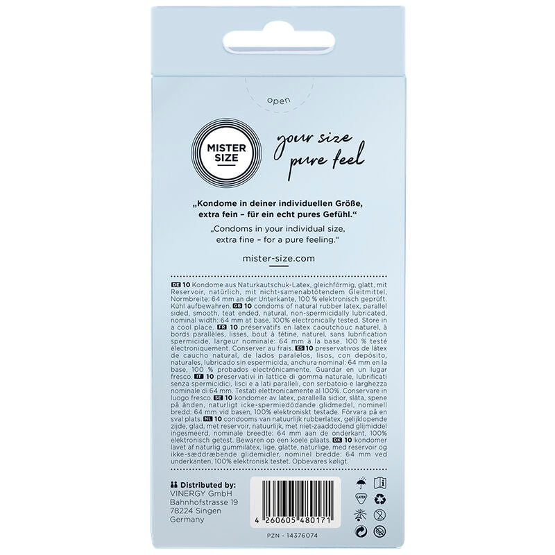 PRESERVATIVOS TALLA XXL 64 MM (10 UNIDADES)