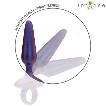 INTENSE Marlon Vibrador Anal Plug com Controle Remoto e 10 Modos de Vibração, mostrando seu design ergonómico e material de silicone.