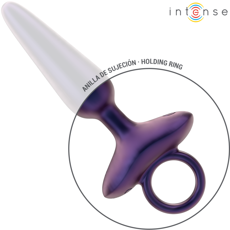 INTENSE Marlon Vibrador Anal Plug com Controle Remoto e 10 Modos de Vibração, mostrando seu design ergonómico e material de silicone.