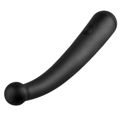 Vibrador curvo Anal Fantasy para estimulação anal e do P-Spot, mostrando o seu design ergonómico e ponta arredondada.