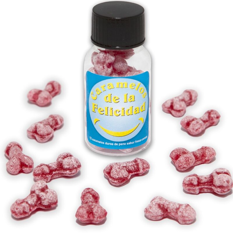 Dulces Picantes de Fresa y Cereza con Forma de Pene