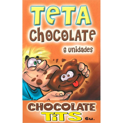 Chocolates Comestibles con Forma de Pecho - 6 Unidades