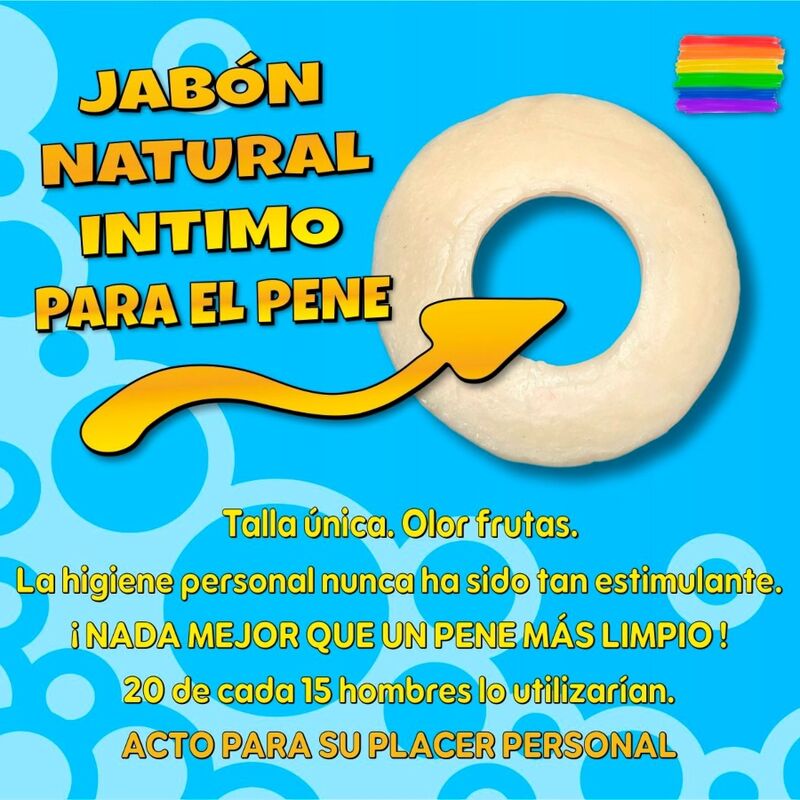 Jabón Perfumado para Higiene Íntima Masculina - Formato Donut