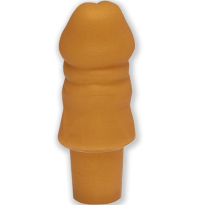Tapón de Botella Dorado con Forma de Pene para Fiestas