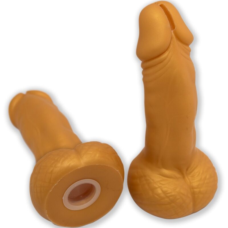 Hucha con Forma de Pene Dorada 22,5 cm