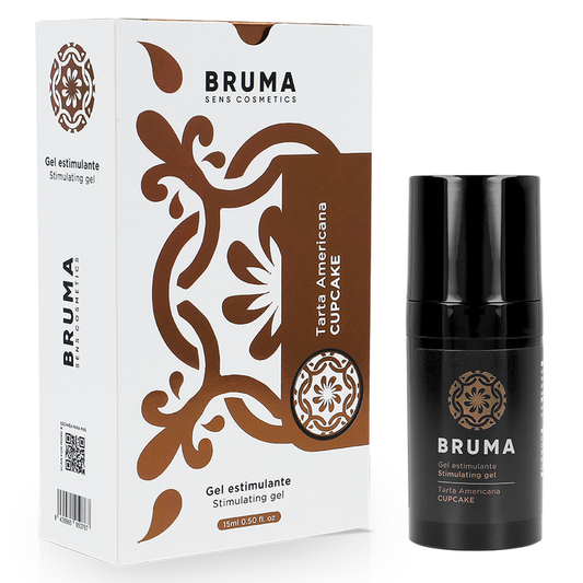 BRUMA Gel Estimulante Íntimo Sabor Cupcake 15 ML para momentos de prazer.