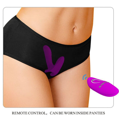PRETTY LOVE Massageador e Vibrador Roxo com 12 Vibrações e Controlo Remoto, destacando o formato ergonómico e a textura do silicone.