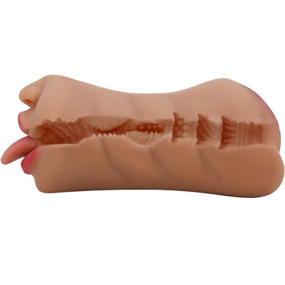 Masturbador Masculino Doble: Boca y Vagina Realistas