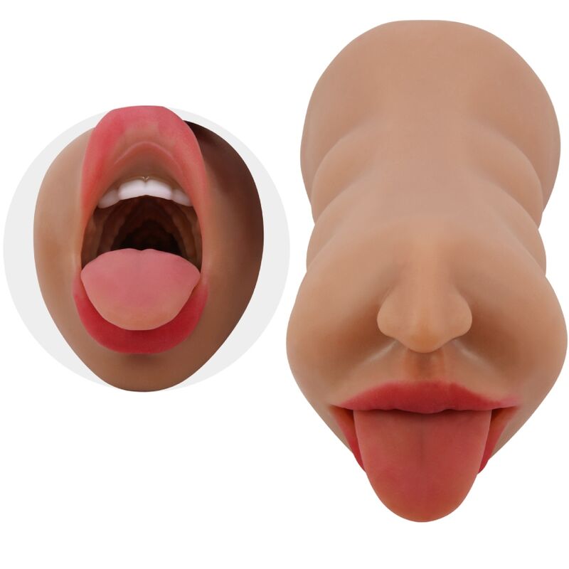 Masturbador Masculino Doble: Boca y Vagina Realistas