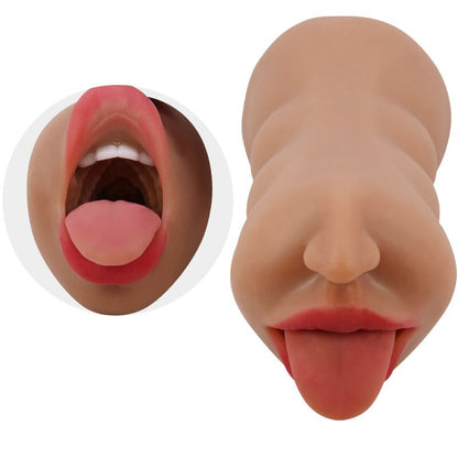 Masturbador Masculino Doble: Boca y Vagina Realistas