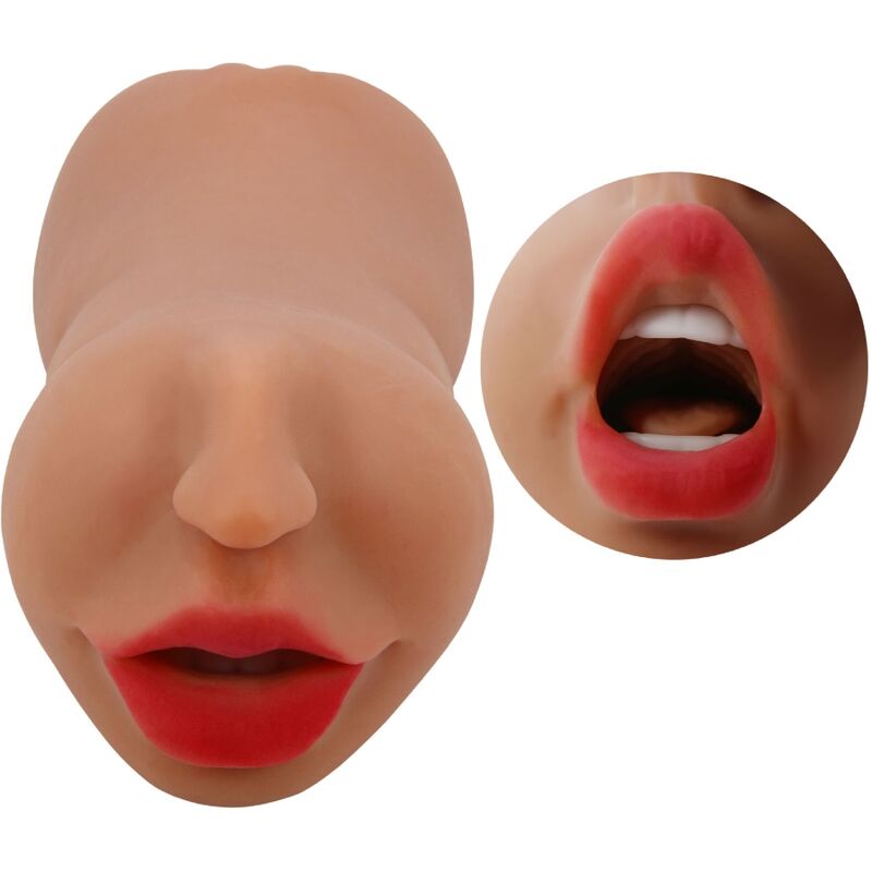 Masturbador Doble Realista con Boca y Vagina