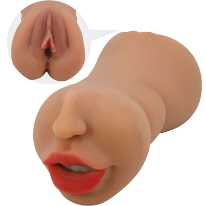 Masturbador Doble Realista con Boca y Vagina