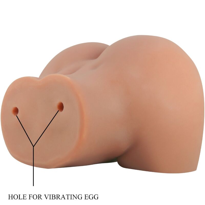 Masturbador Masculino Doble Entrada con Vagina y Ano Realistas y Vibrador Bullet
