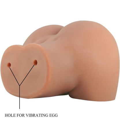 Masturbador Masculino Doble Entrada con Vagina y Ano Realistas y Vibrador Bullet