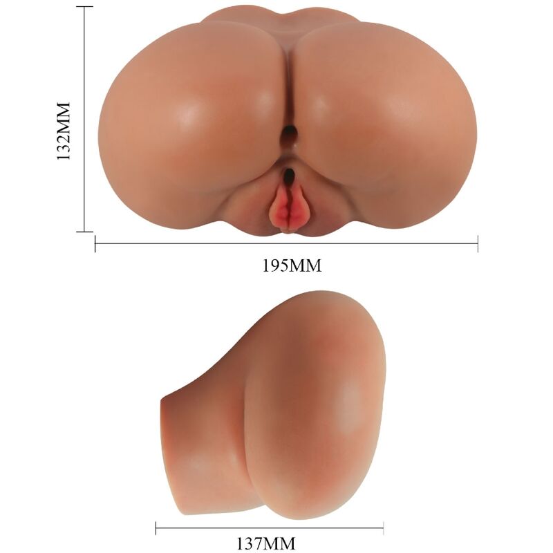 Vibrador Luna Realista con Control Remoto para Vagina y Ano