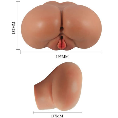 Vibrador Luna Realista con Control Remoto para Vagina y Ano