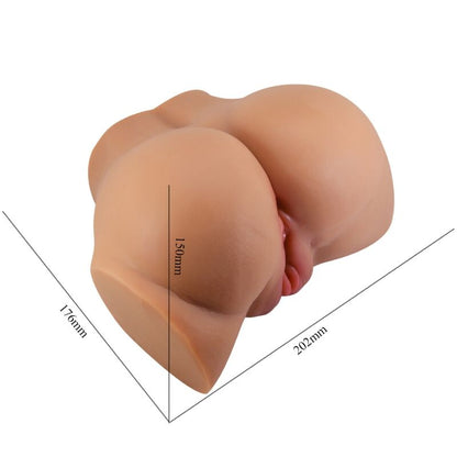 Vibrador Realista Doble con Control Remoto para Vagina y Ano