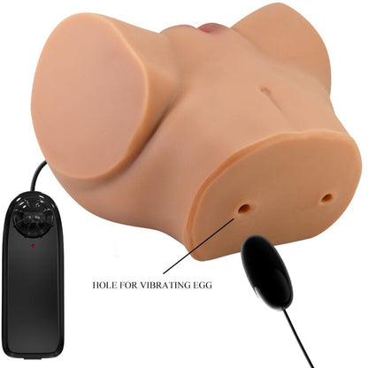 Vibrador Realista Doble con Control Remoto para Vagina y Ano