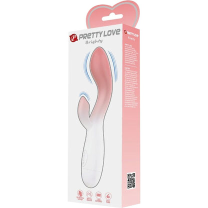 Vibrador PRETTY LOVE G-Spot e Clitóris Rosa, com design ergonómico e botões de controlo visíveis.