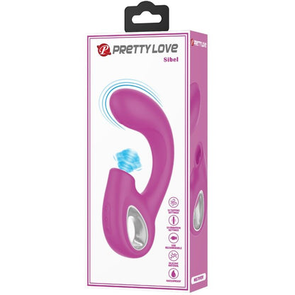 Vibrador PRETTY LOVE SIBEL para ponto G e clítoris roxo com 10 funções de vibração