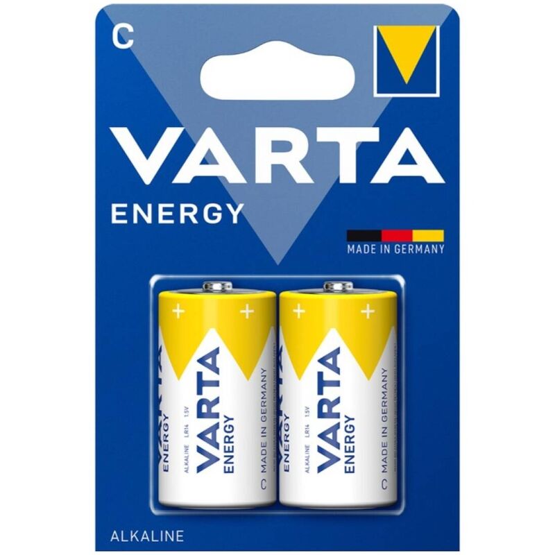 VARTA - PILA DE ENERGÍA ALCALINA C LR14 BLISTER*2