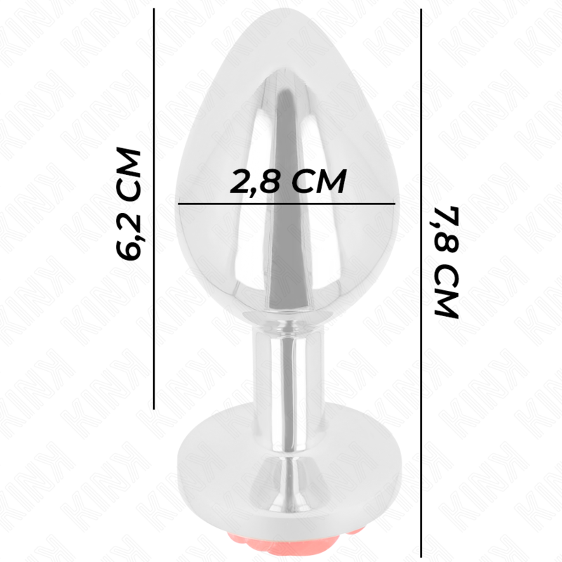 KINK - PLUG ANAL ROSA ROJO TALLA S