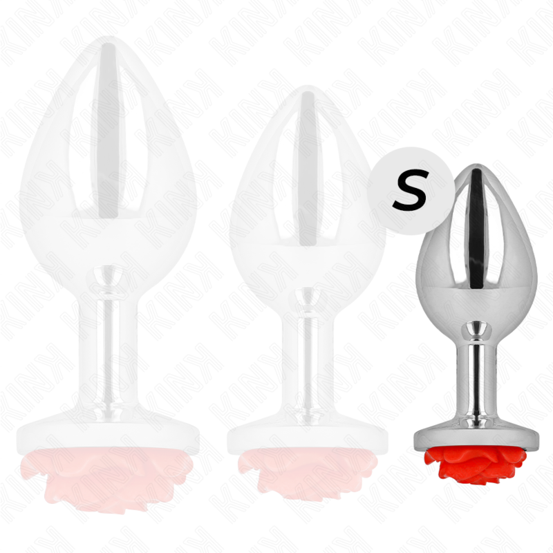 KINK - PLUG ANAL ROSA ROJO TALLA S