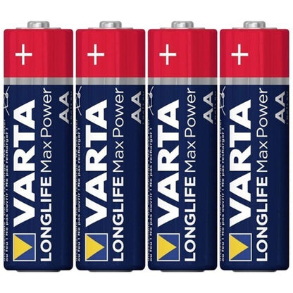 VARTA - Pilas alcalinas retráctiles AA LR6 de máxima potencia*4