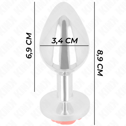 KINK - PLUG ANAL ROSA ROJO TALLA M