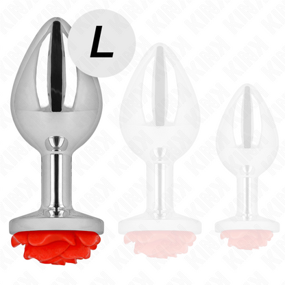 KINK - PLUG ANAL ROSA ROJO TAMAÑO G