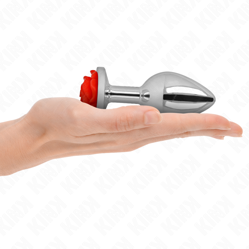 KINK - PLUG ANAL ROSA ROJO TAMAÑO G
