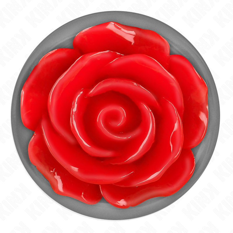 KINK - PLUG ANAL ROSA ROJO TAMAÑO G