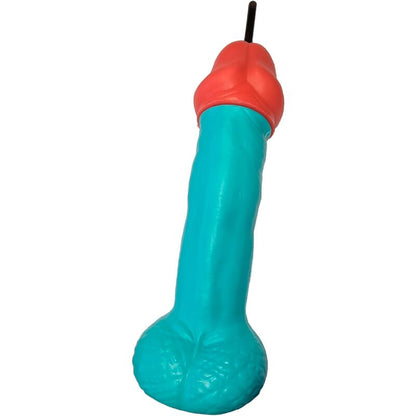 Vaso de Plástico Azul con Forma de Pene para Fiestas