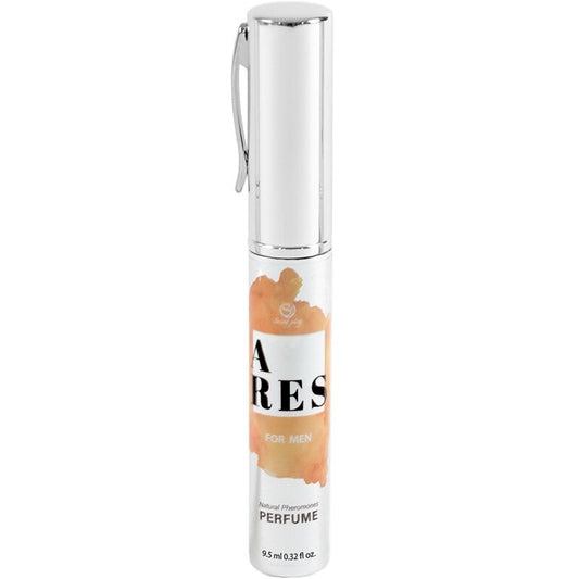 Frasco de perfume SECRETPLAY Ares 10 ML com feromonas naturais para homens.