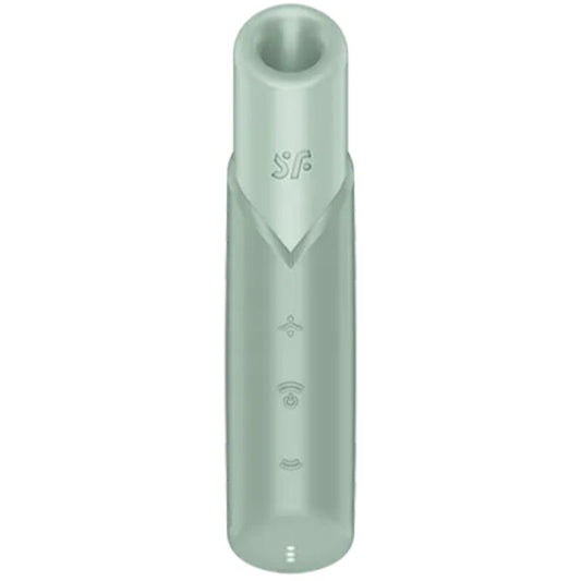Satisfyer Estimulador Clitoriano Naughty Kiss Wave Air Pulse Aquamarine - design discreto e cor vibrante